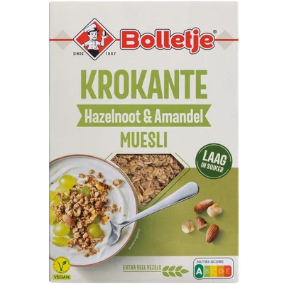 Bolletje Krokante Muesli Hazelnoten Amandelen