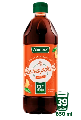 Slimpie Limonadesiroop ice tea perzik