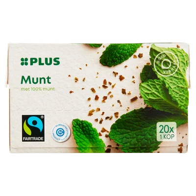 PLUS Munt Thee 1.5 GR Fairtrade