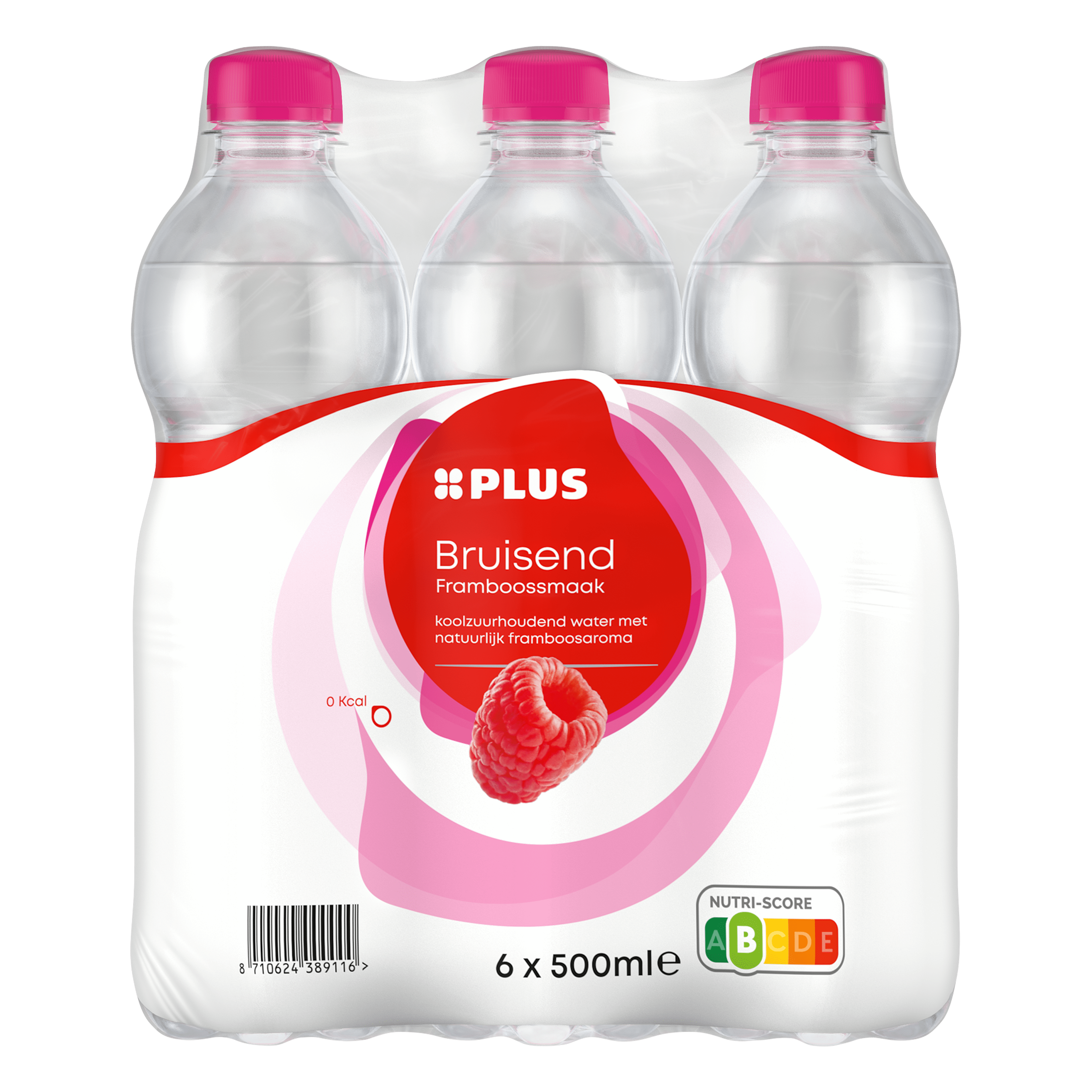 PLUS Bruisend water framboos