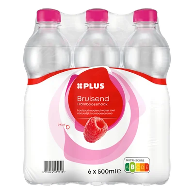 PLUS Bruisend water framboos