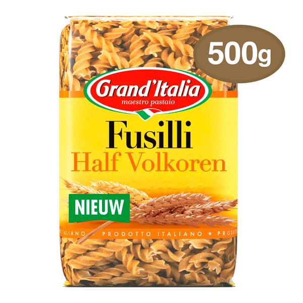 Grand'Italia Half Volkoren Fusilli pasta