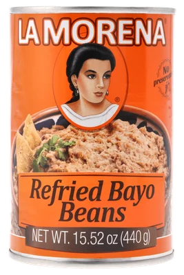 La Morena Refried bayo beans