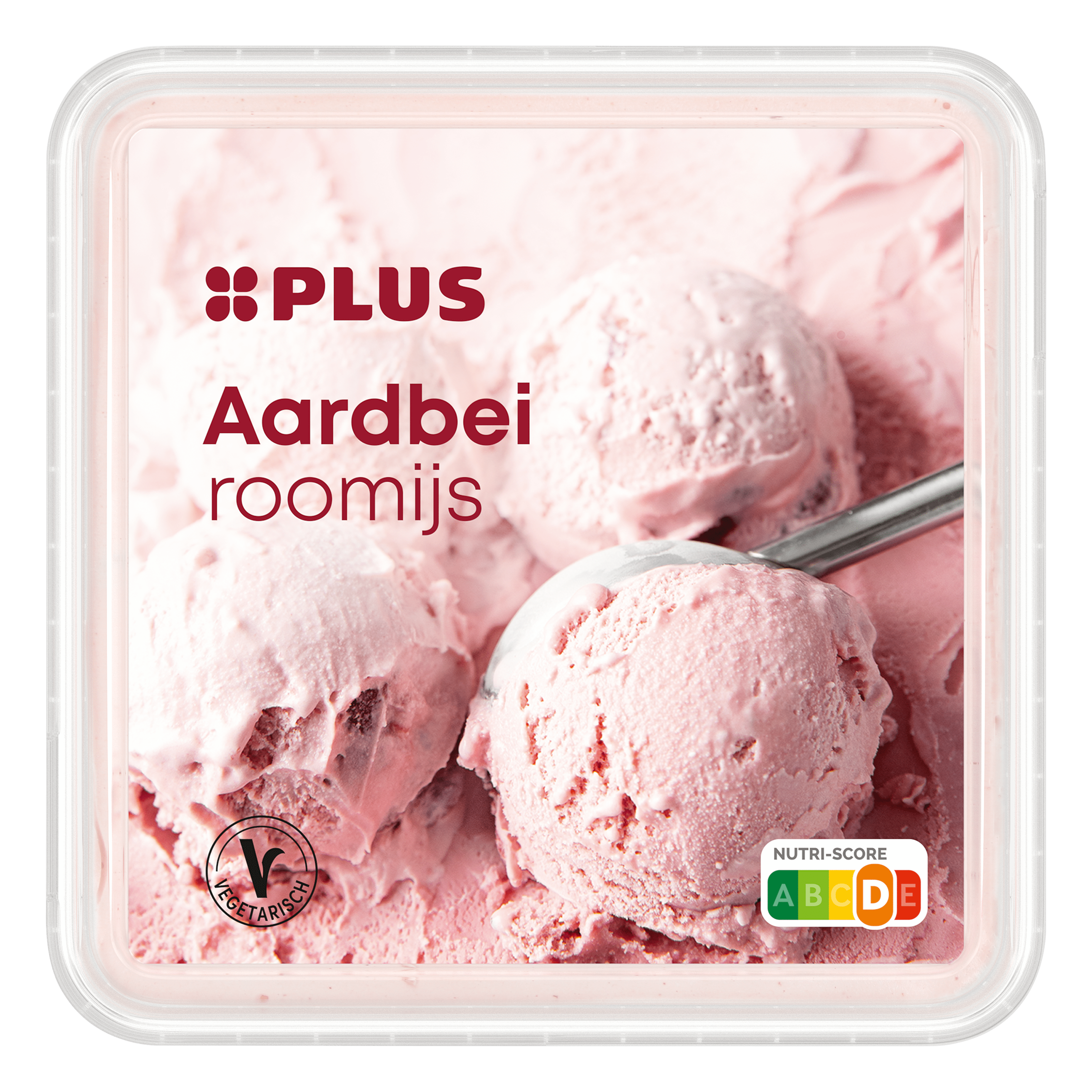 PLUS Roomijs aardbei