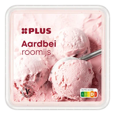 PLUS Roomijs aardbei