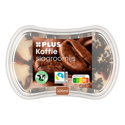 PLUS Kleintje slagroomijs Koffie