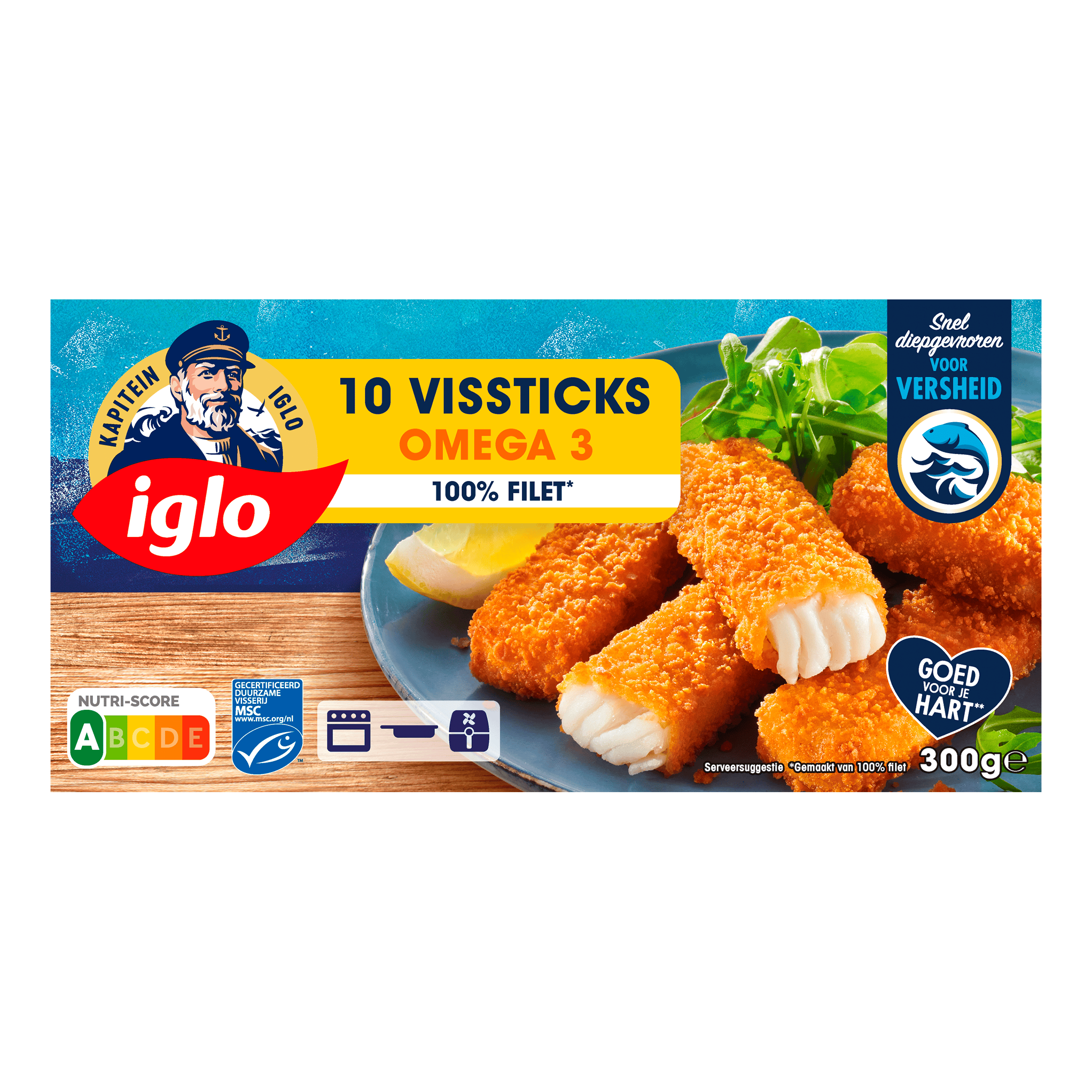Iglo Vissticks Omega3 10 stuks