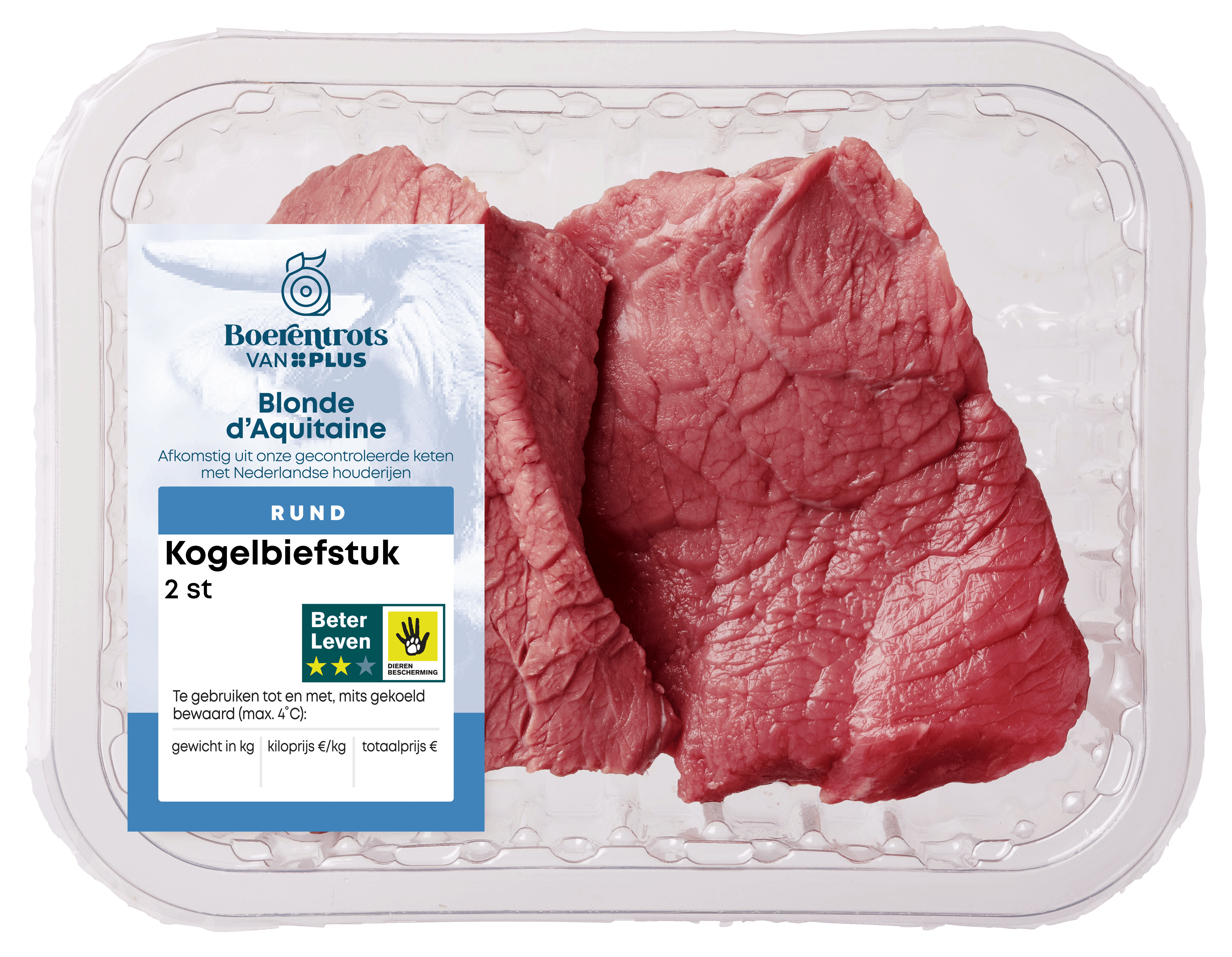 PLUS Boerentrots Kogelbiefstuk 2 stuks
