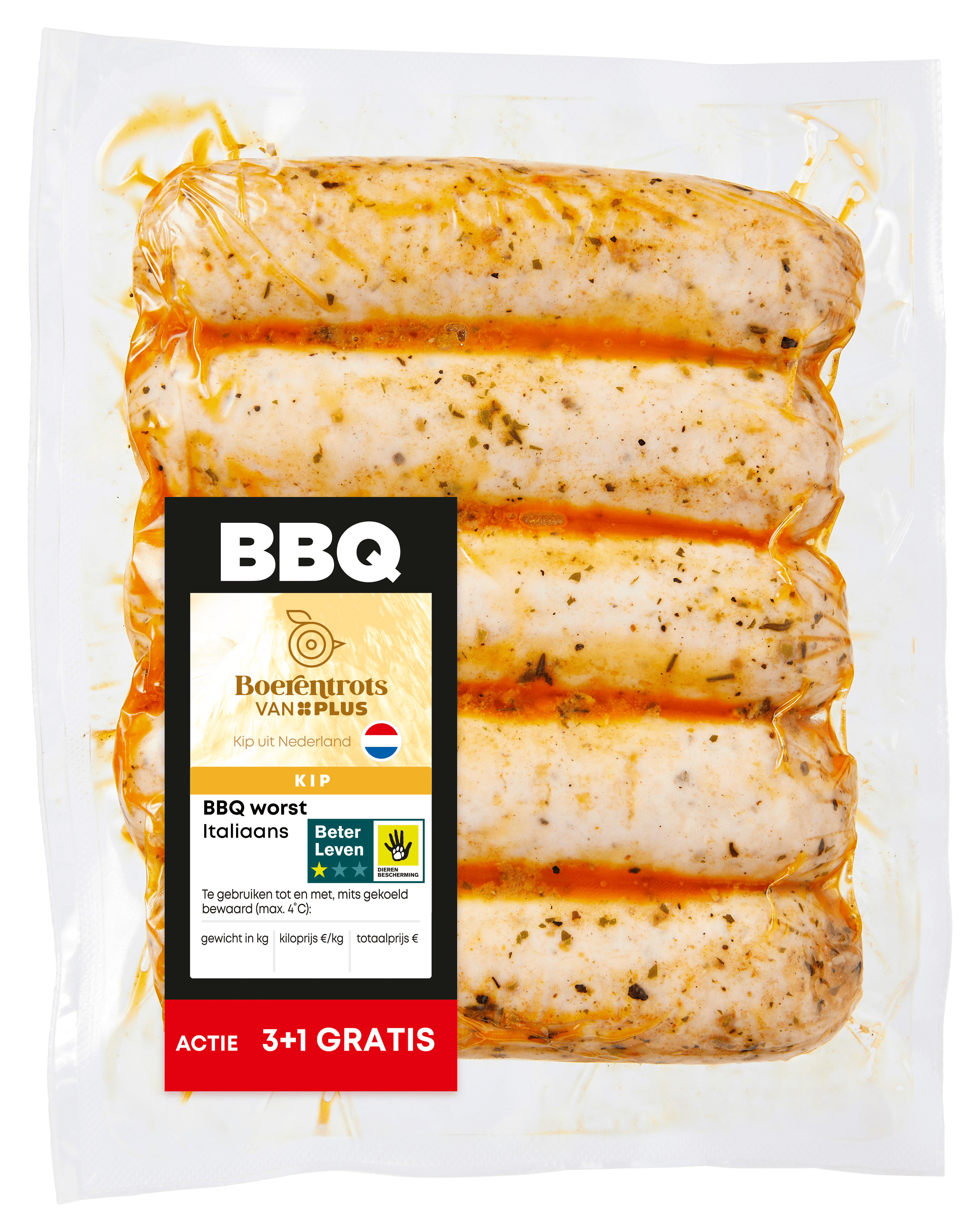 PLUS Boerentrots BBQ worst Italiaans