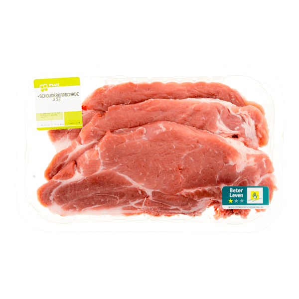 PLUS Schouderkarbonade 3 stuks