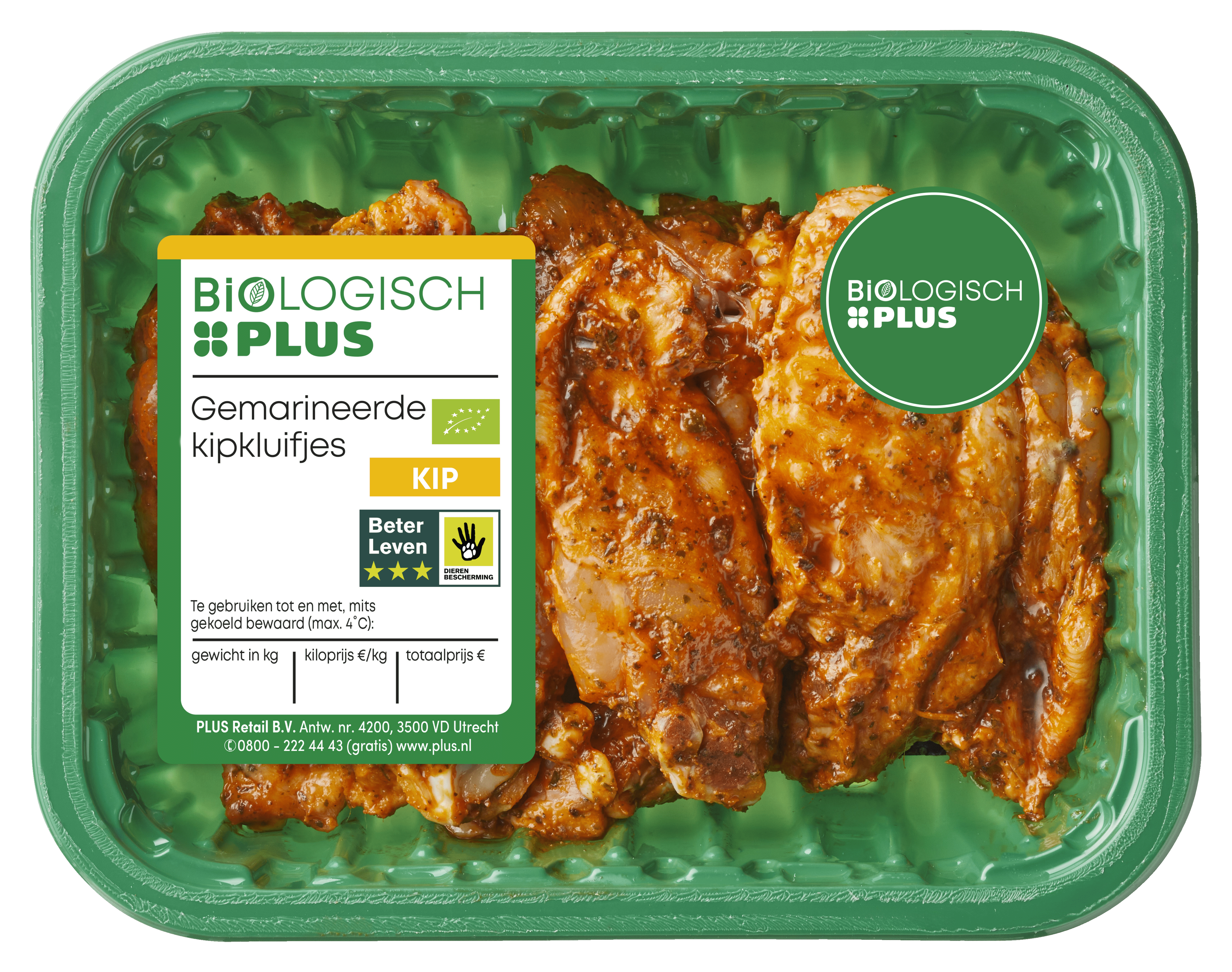 Biologisch PLUS Gemarineerde kipkluifjes