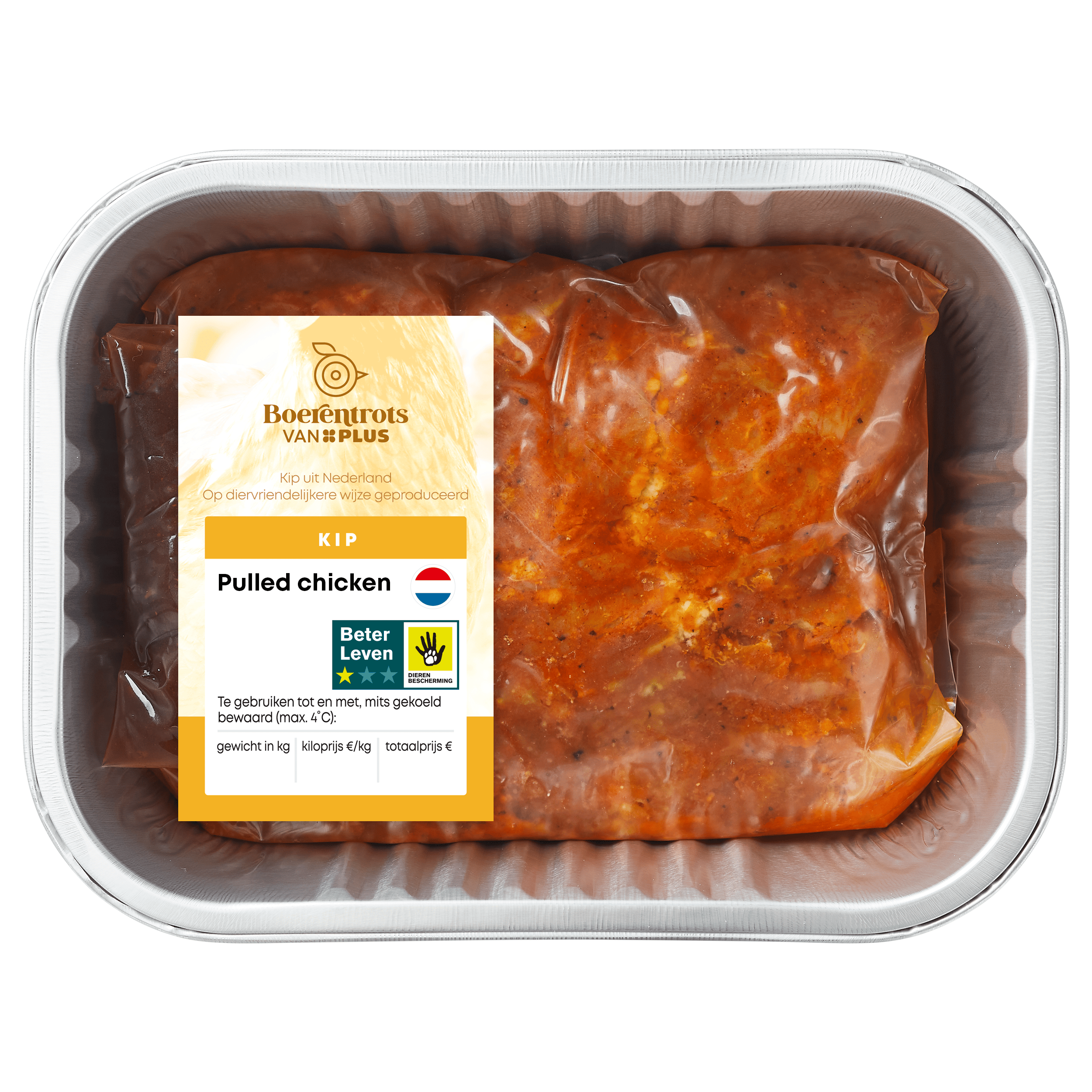 PLUS Boerentrots Pulled chicken