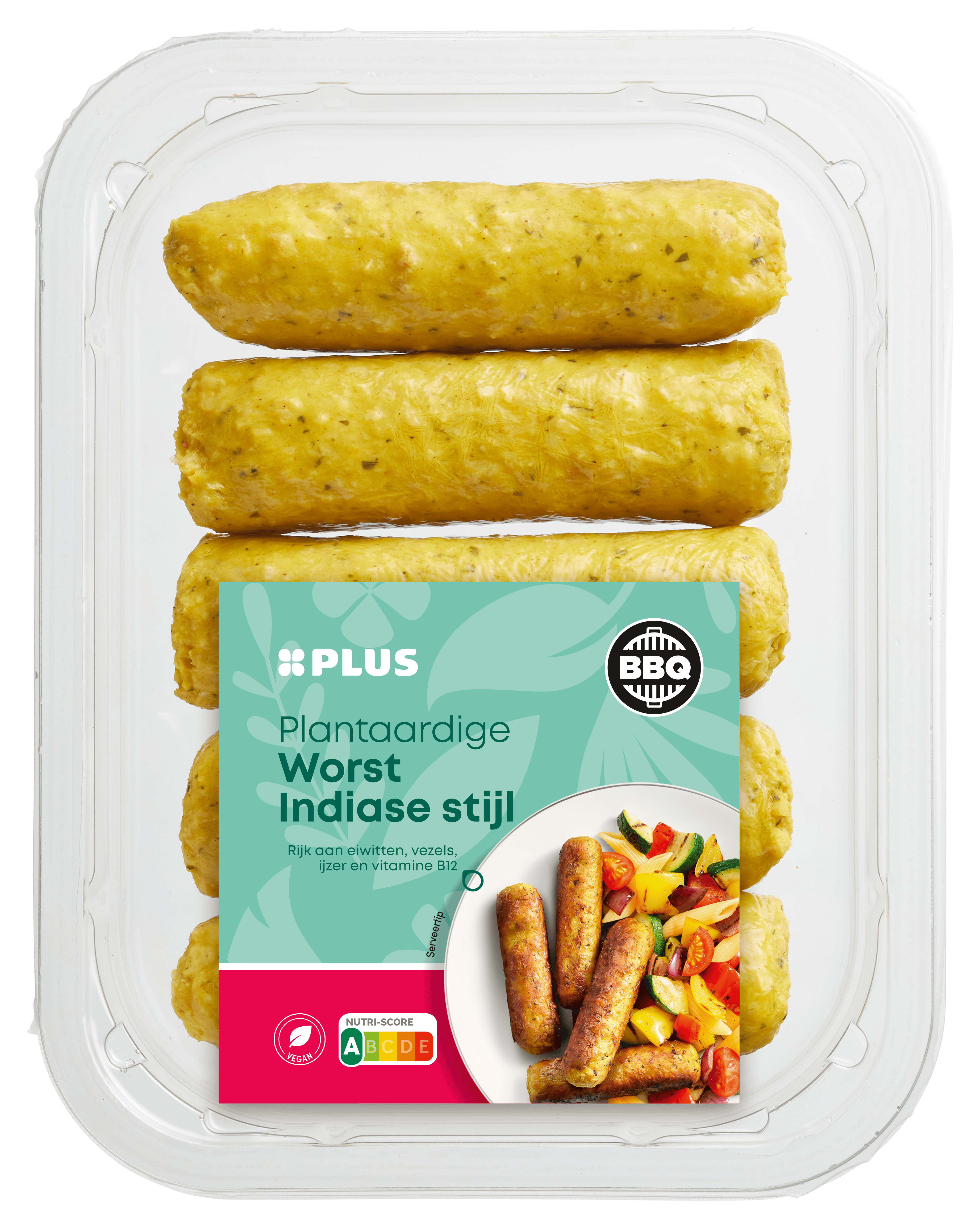 PLUS Plantaardige Worst Indiase stijl