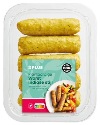 PLUS Plantaardige Worst Indiase stijl