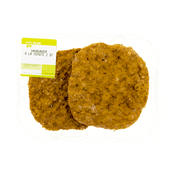 PLUS Hamburger a la minute 2 stuks