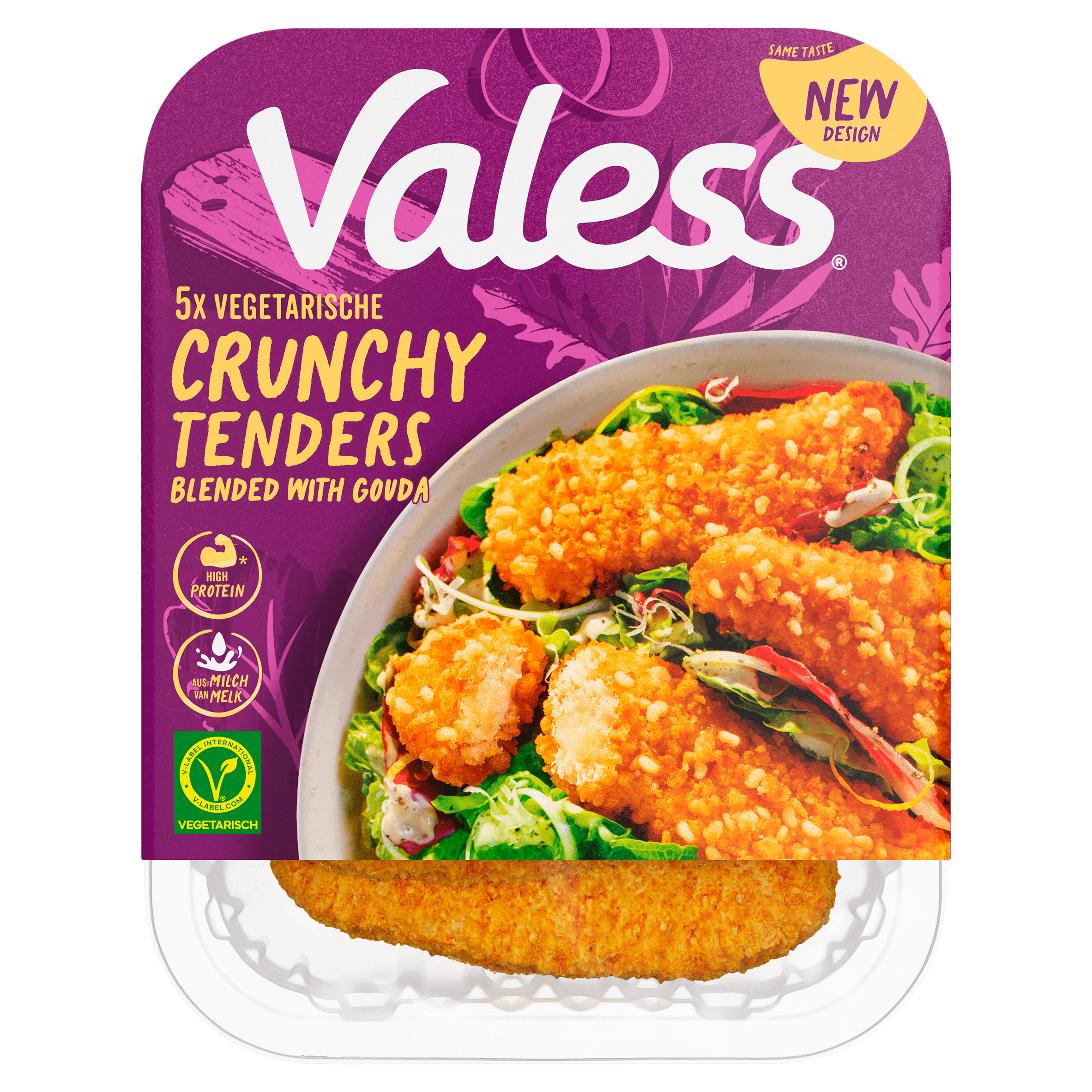 Valess Crunchy Tenders blended with cheese