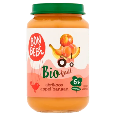 Bonbebe Bio 6mF0605 Abrikoos appel banaan