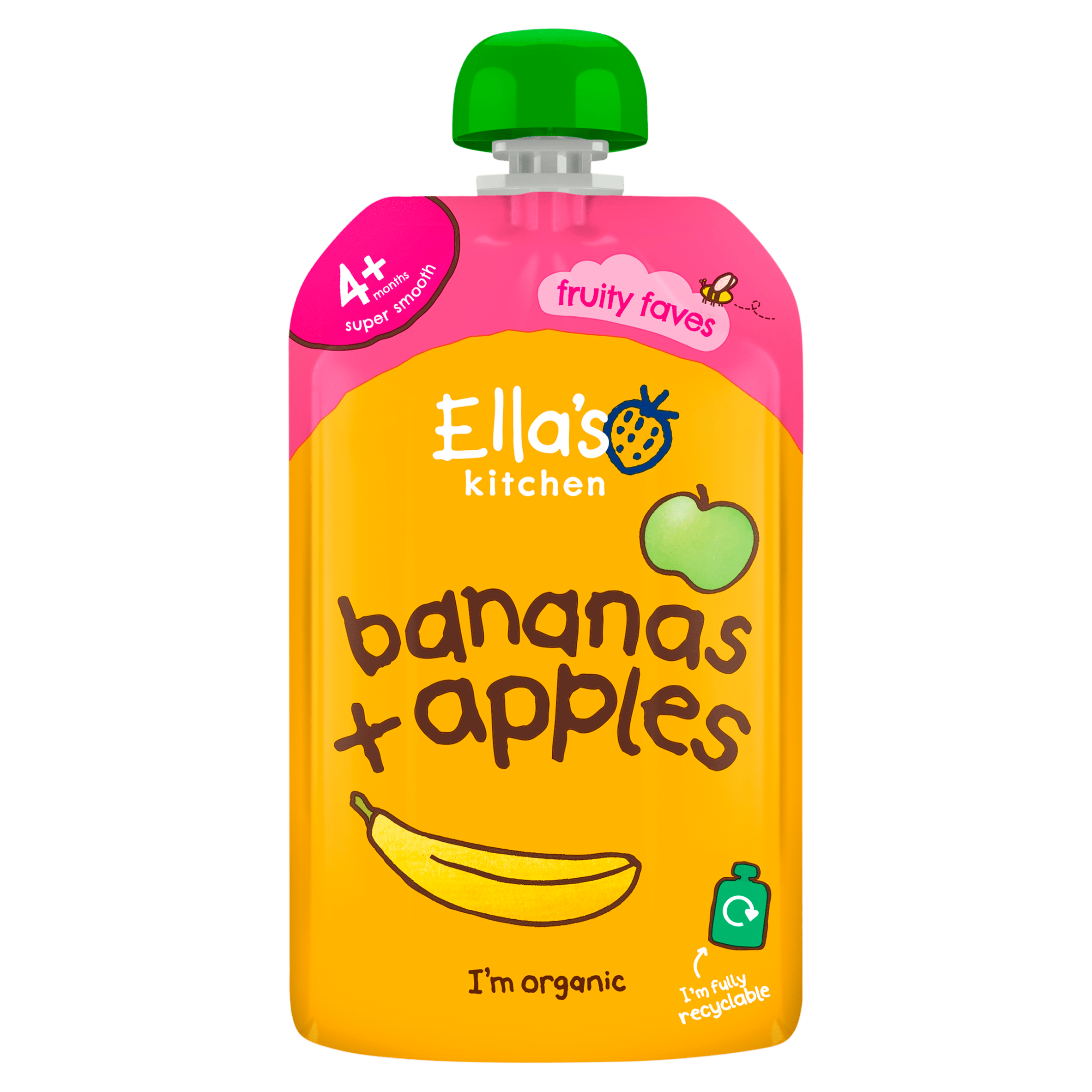 Ella's Kitchen Banaan appel 4+