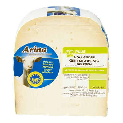 PLUS Geitenkaas Belegen 50+ - hele kaas