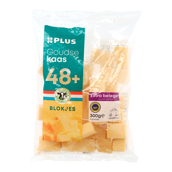 PLUS Goudse Extra Belegen 48+ blokjes