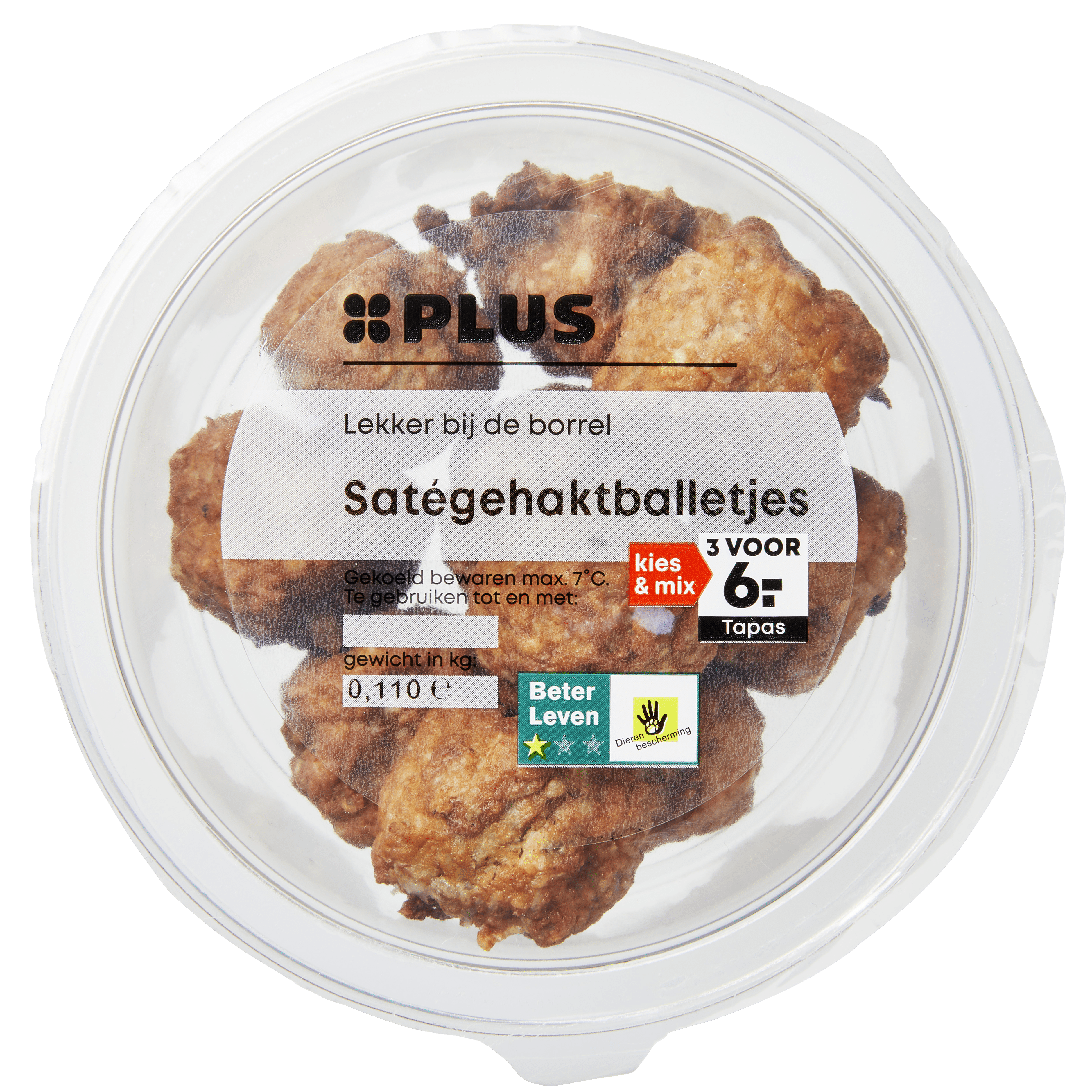 PLUS Gehaktballetjes sate