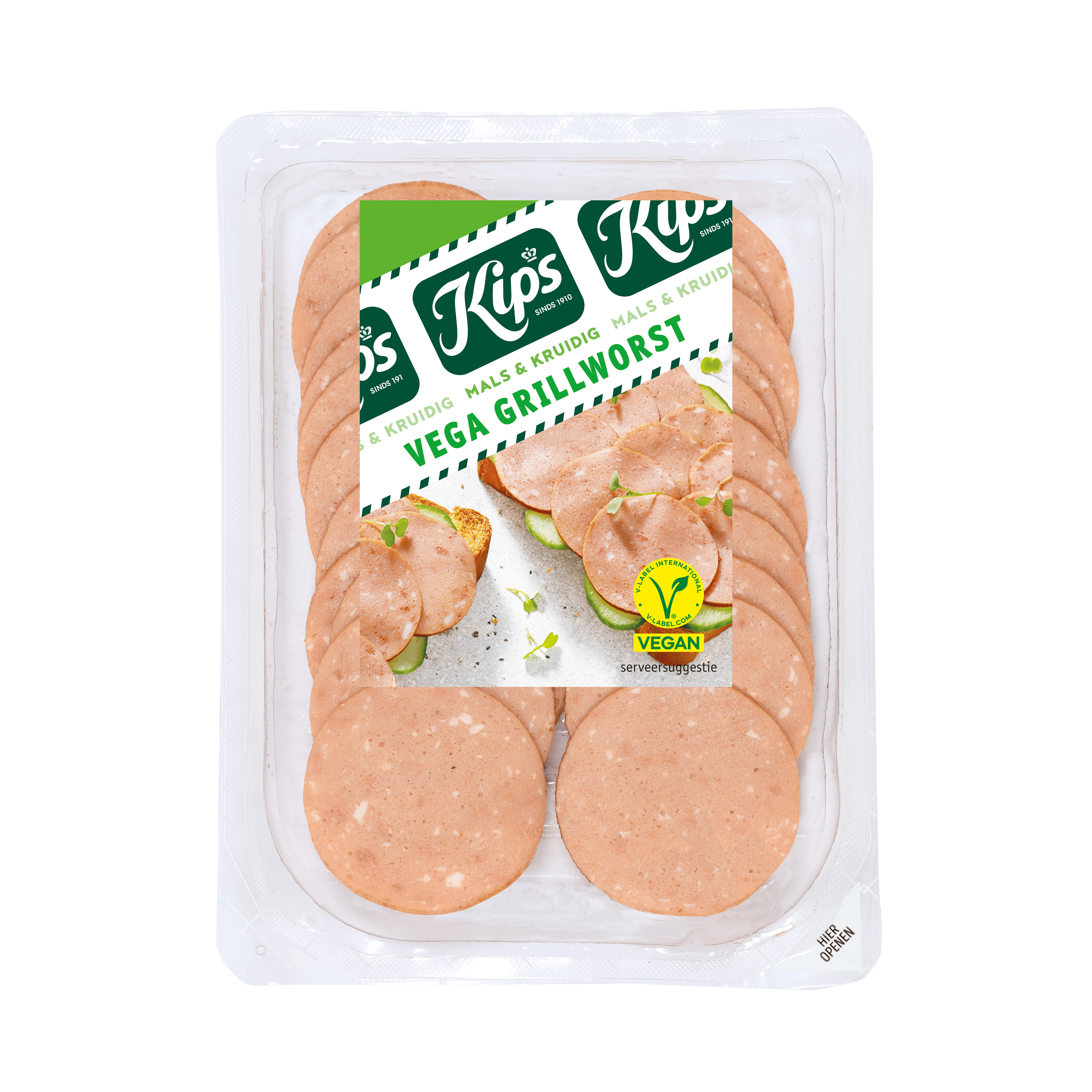 Kips Vega plakjes grillworst