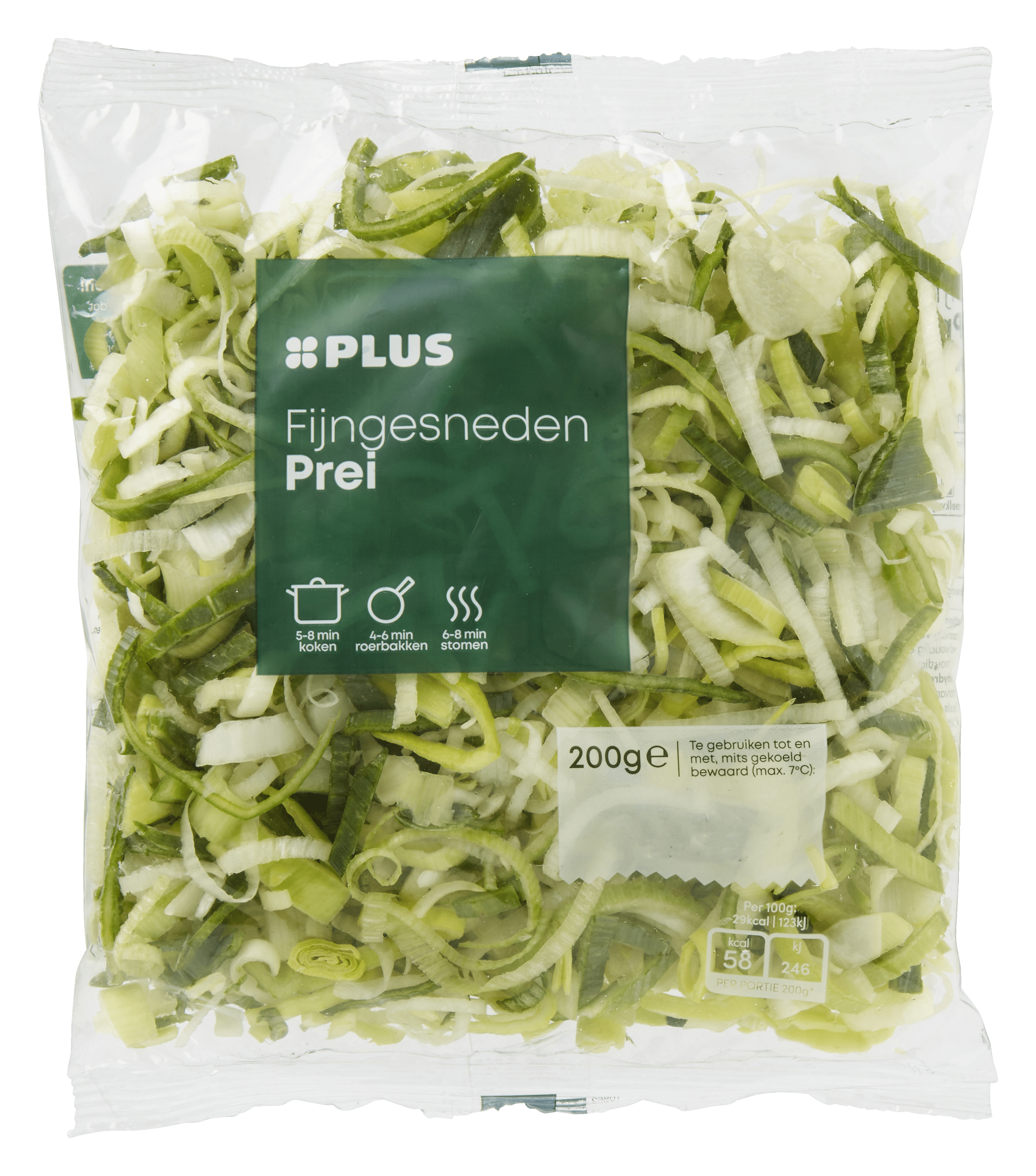 PLUS Prei fijngesneden