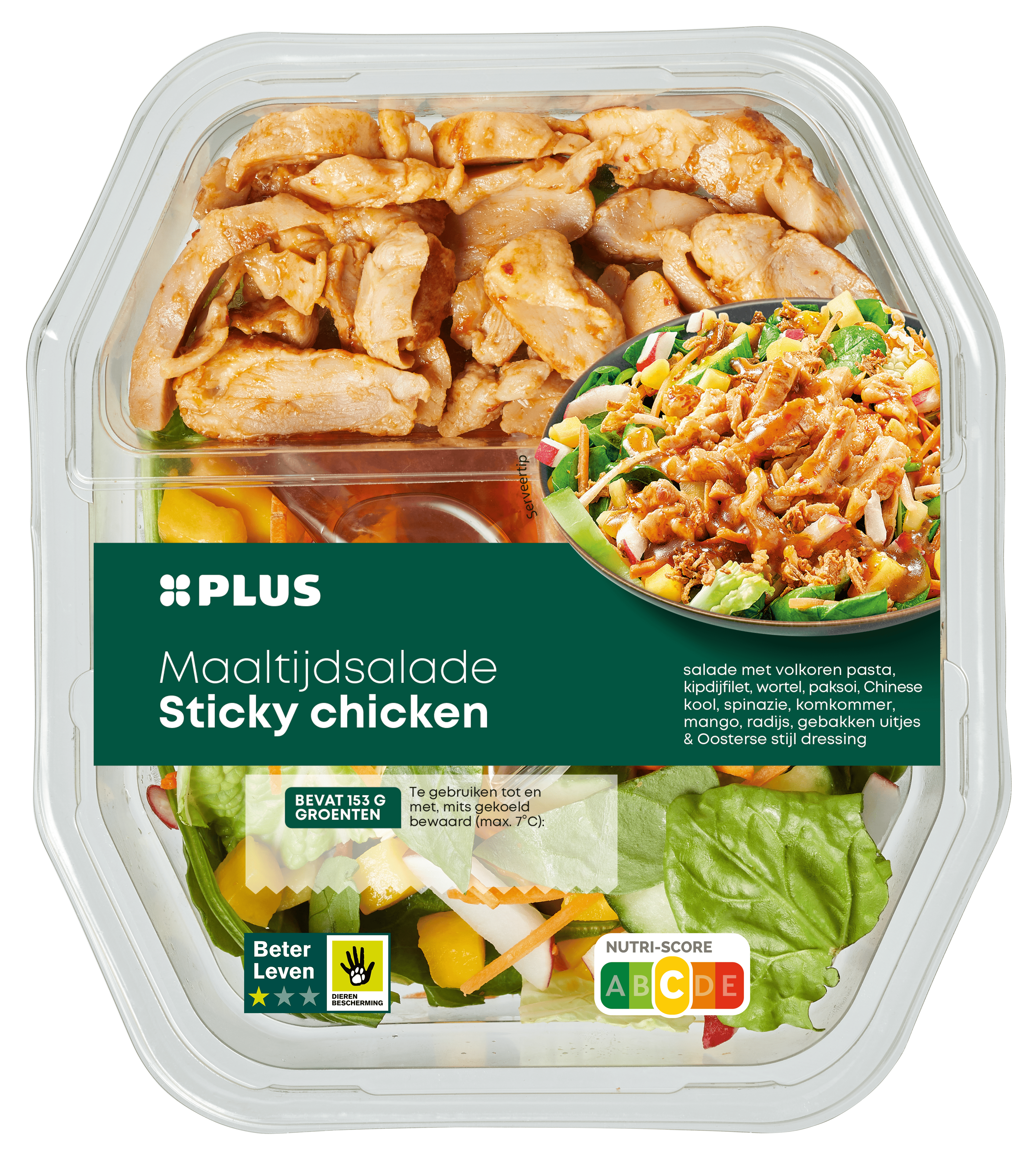 PLUS Maaltijdsalade Sticky Chicken