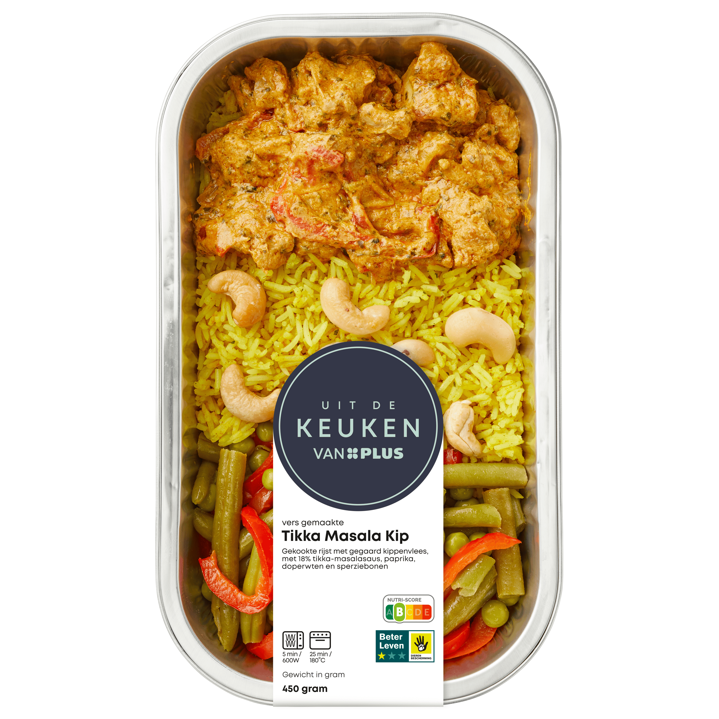 Uit de keuken van PLUS Tikka Masala kip