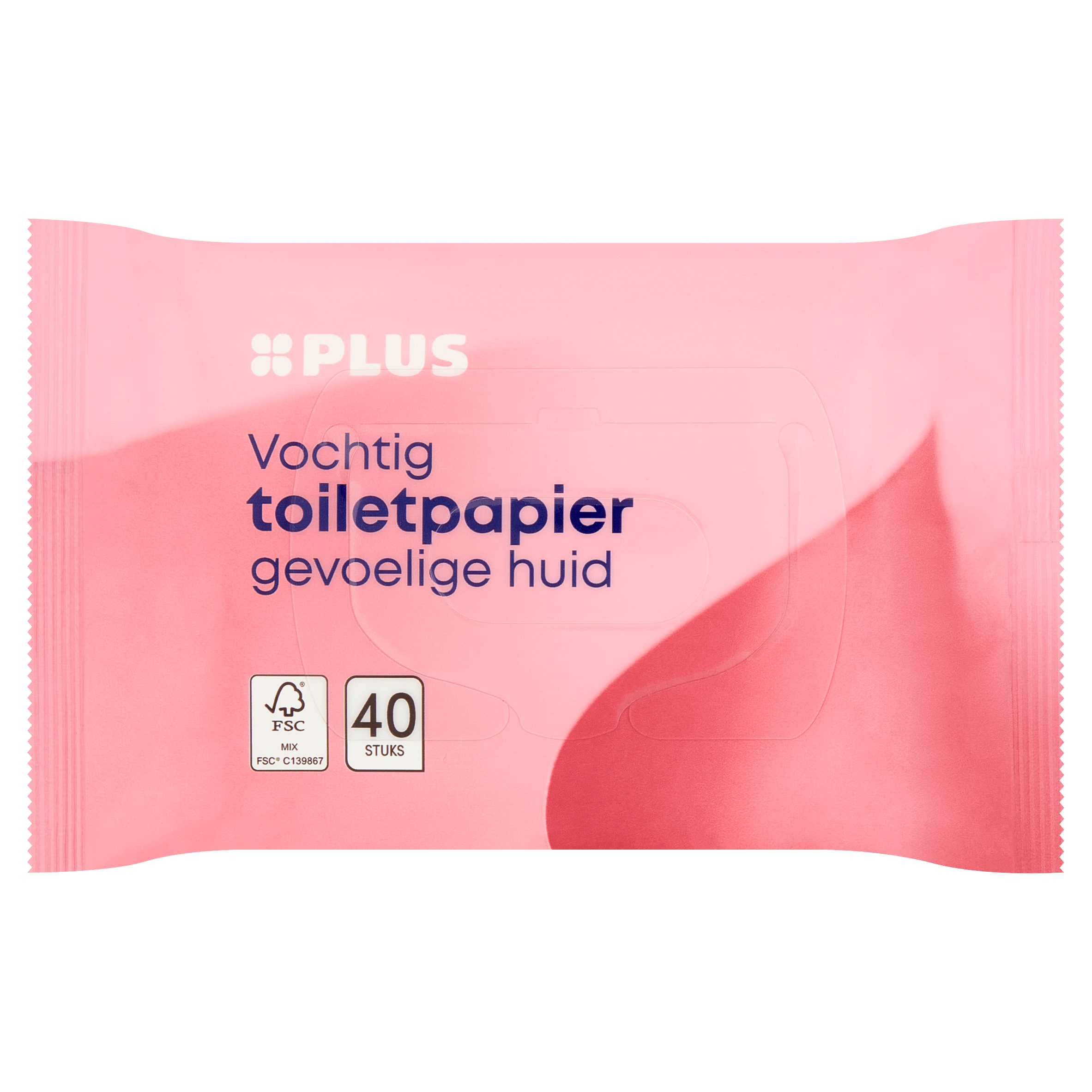 PLUS Vochtig toiletpapier sensitive