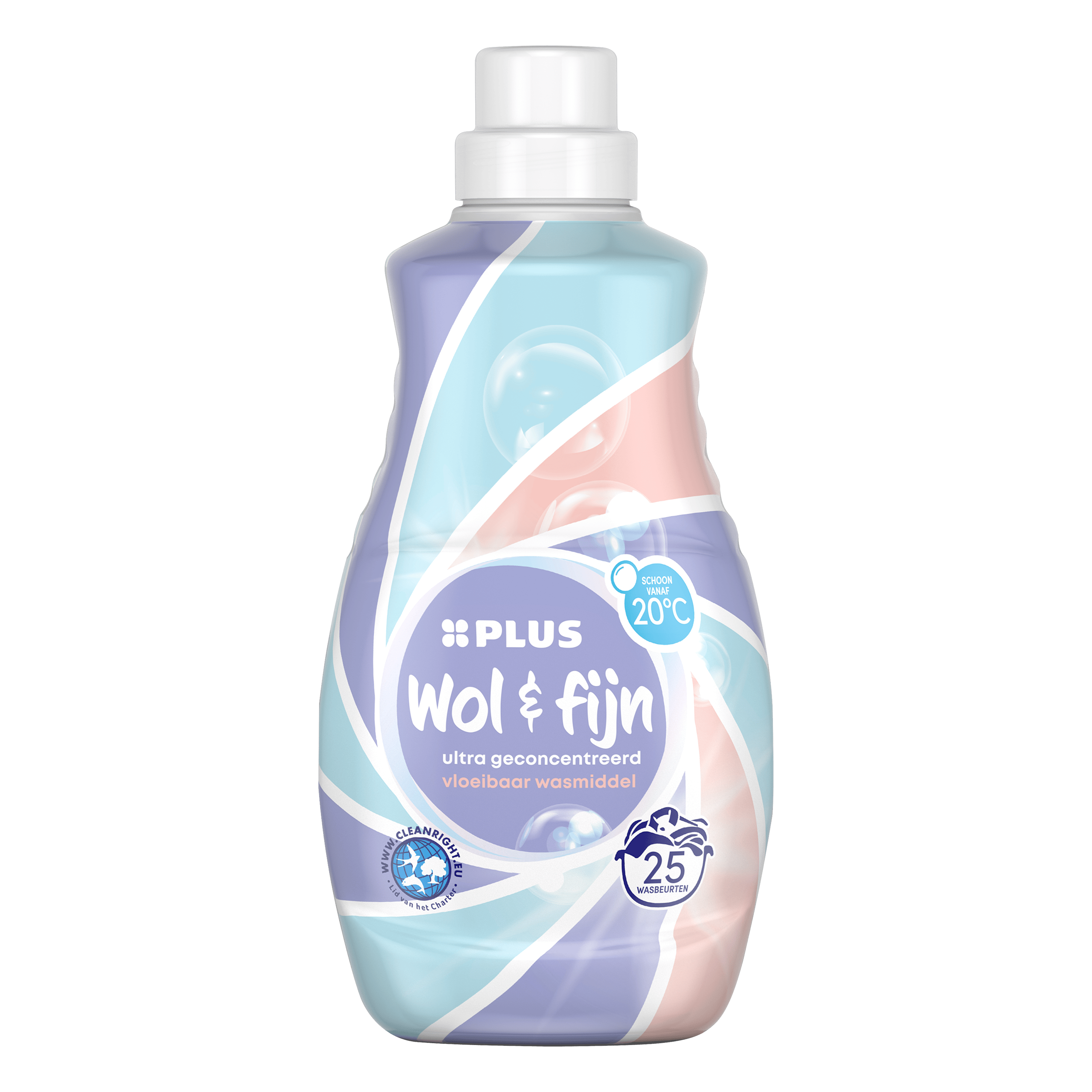 PLUS Vloeibaar wasmiddel wol & fijn 25sc