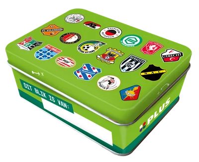 PLUS Voetbalplaatjes verzamelblik