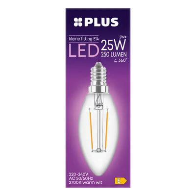 PLUS Lamp LED 25W Kaars kleine fit helder