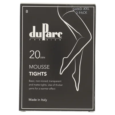 DuParc BASIC panty Mousse 20D sand XXL /2p