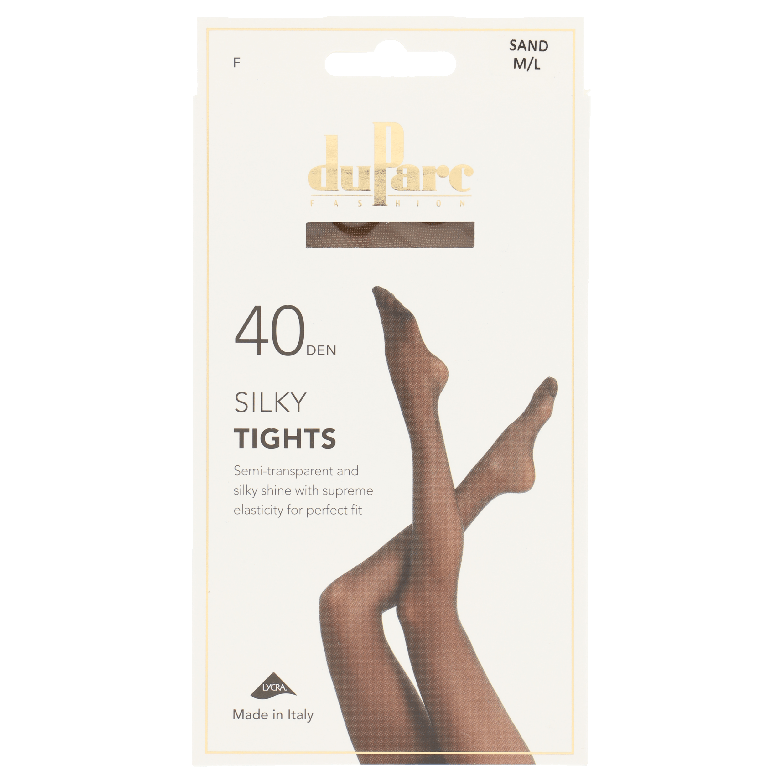 DuParc Panty Lycra 40D zijdegl sand ML