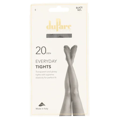 DuParc Panty Lycra 20D Glans Zwart ML