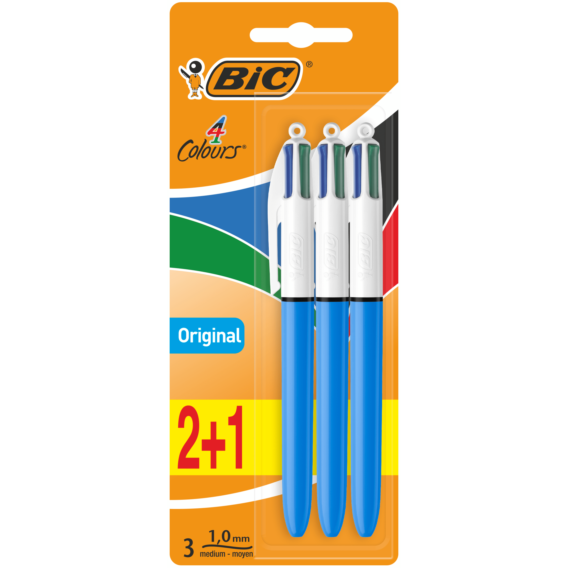Bic 4 Colours Medium 2+1