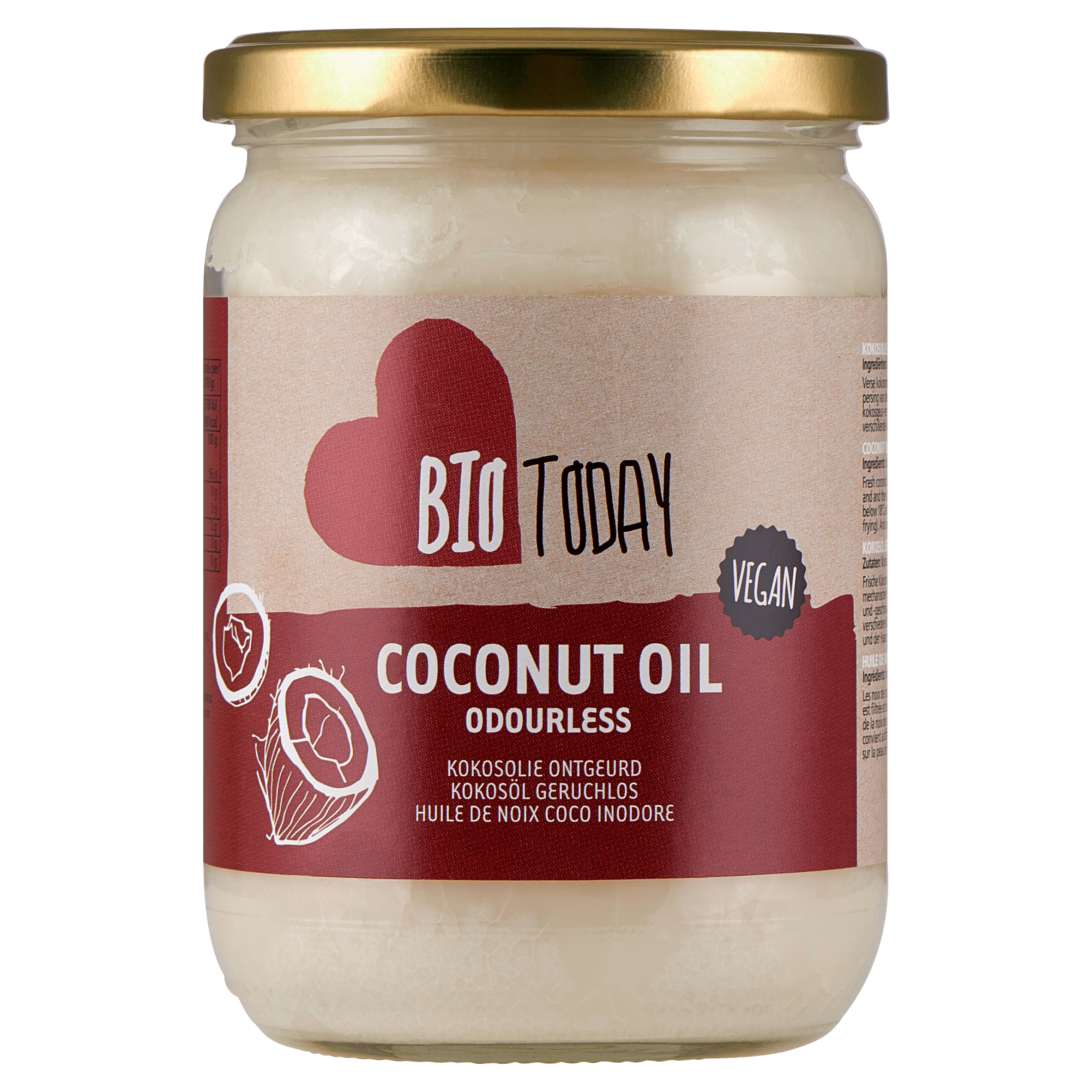 BioToday Kokosolie ontgeurd biologisch