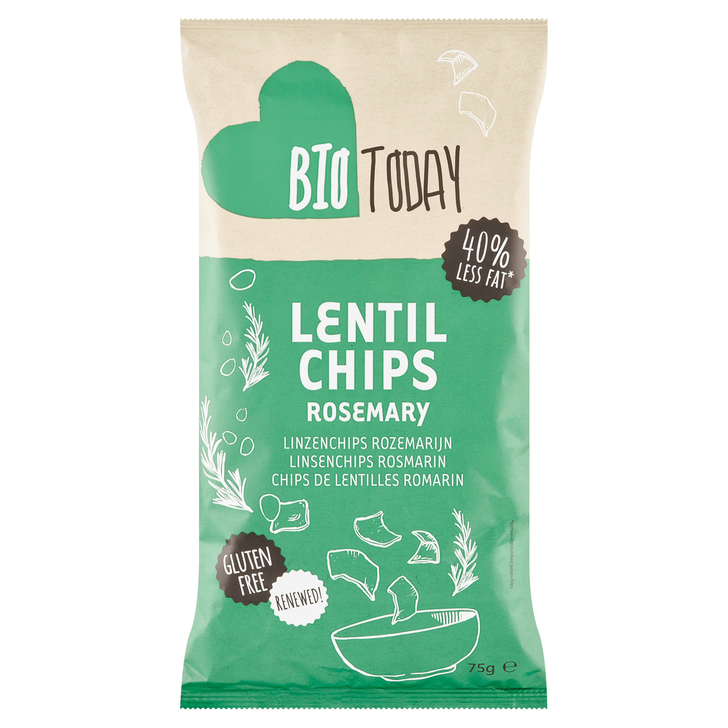 BioToday Linzenchips rosemary bio
