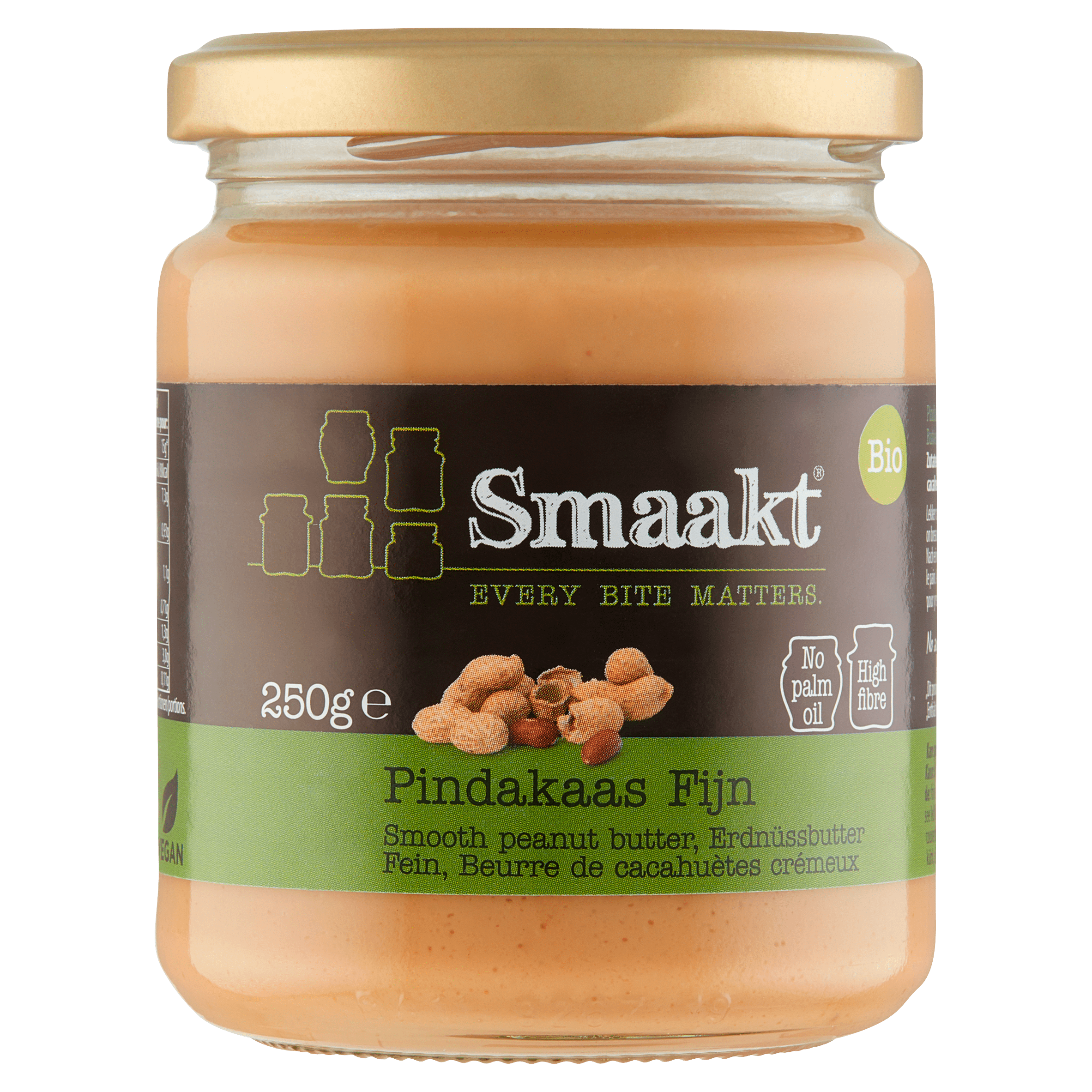 Smaakt Pindakaas fijn biologisch