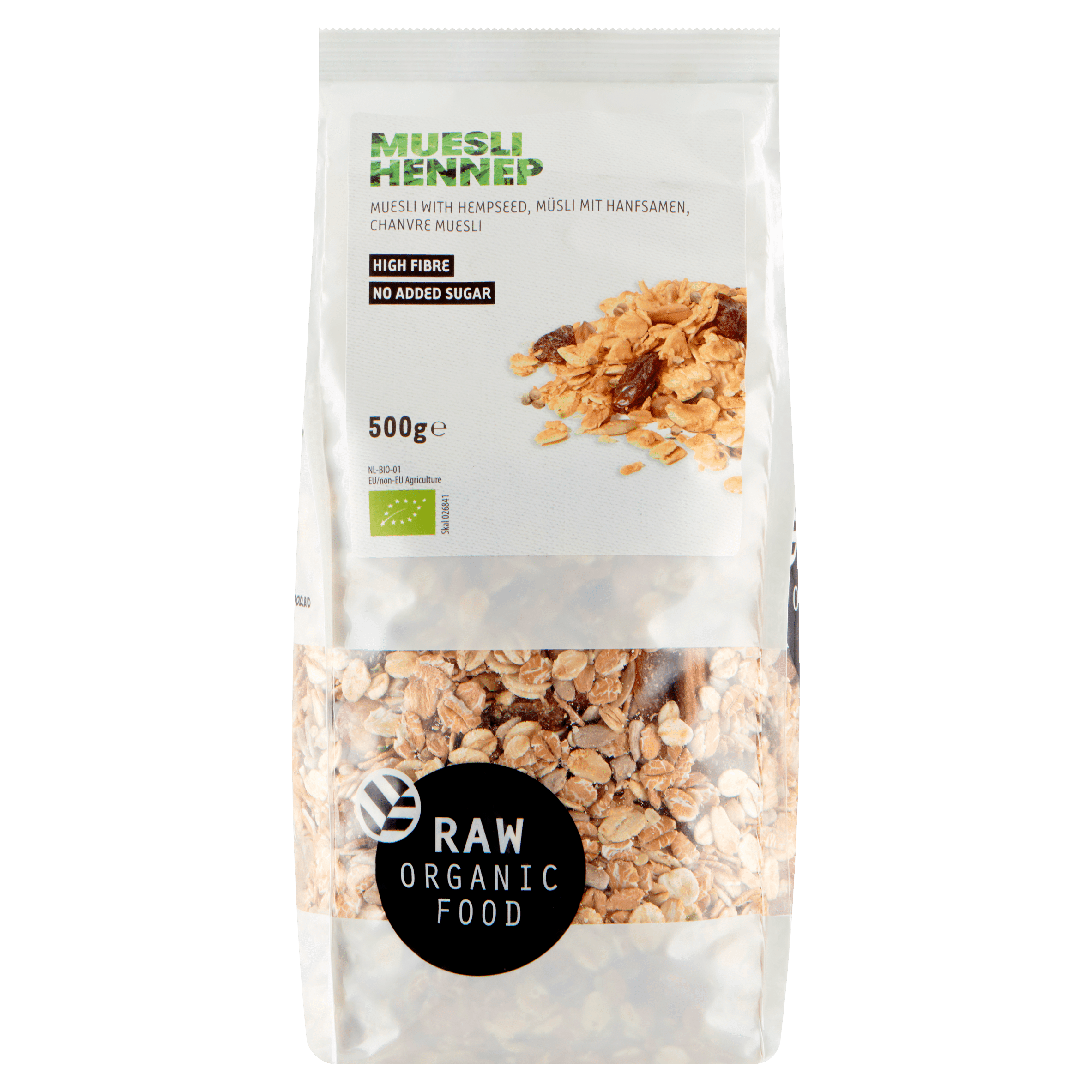 Raw Organic Food Hennepmuesli raw bio