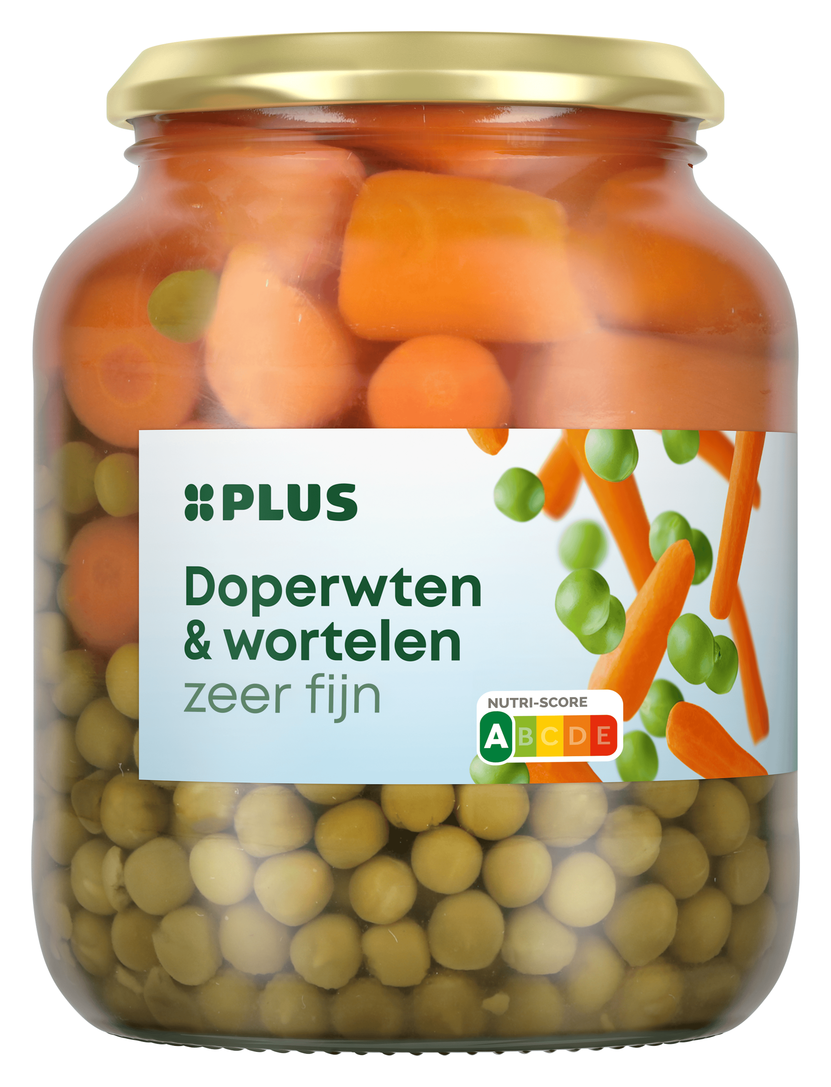 PLUS Doperwten en wortelen
