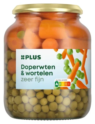 PLUS Doperwten en wortelen