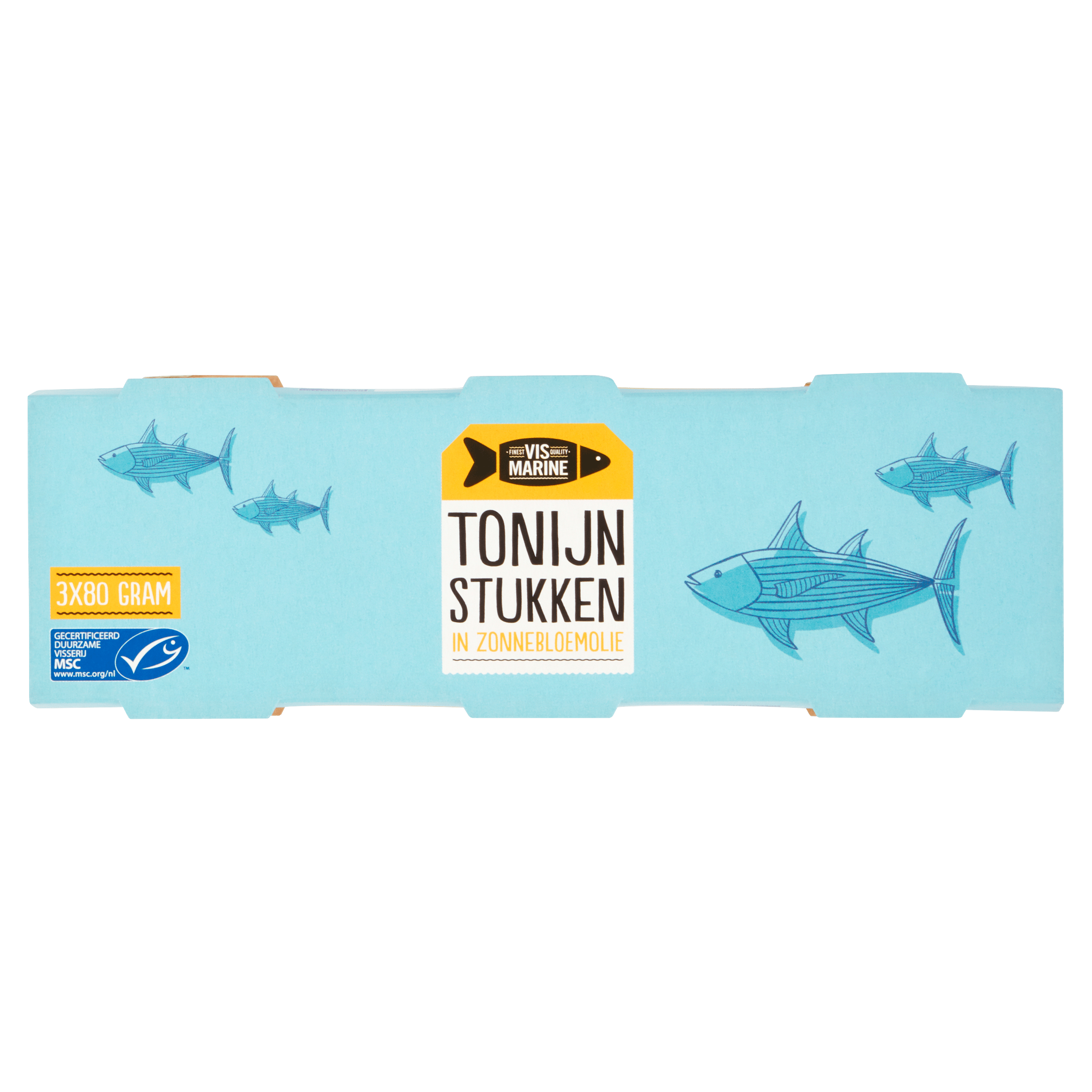 Vis Marine Tonijnstukken in zonnebloemolie MSC 3p