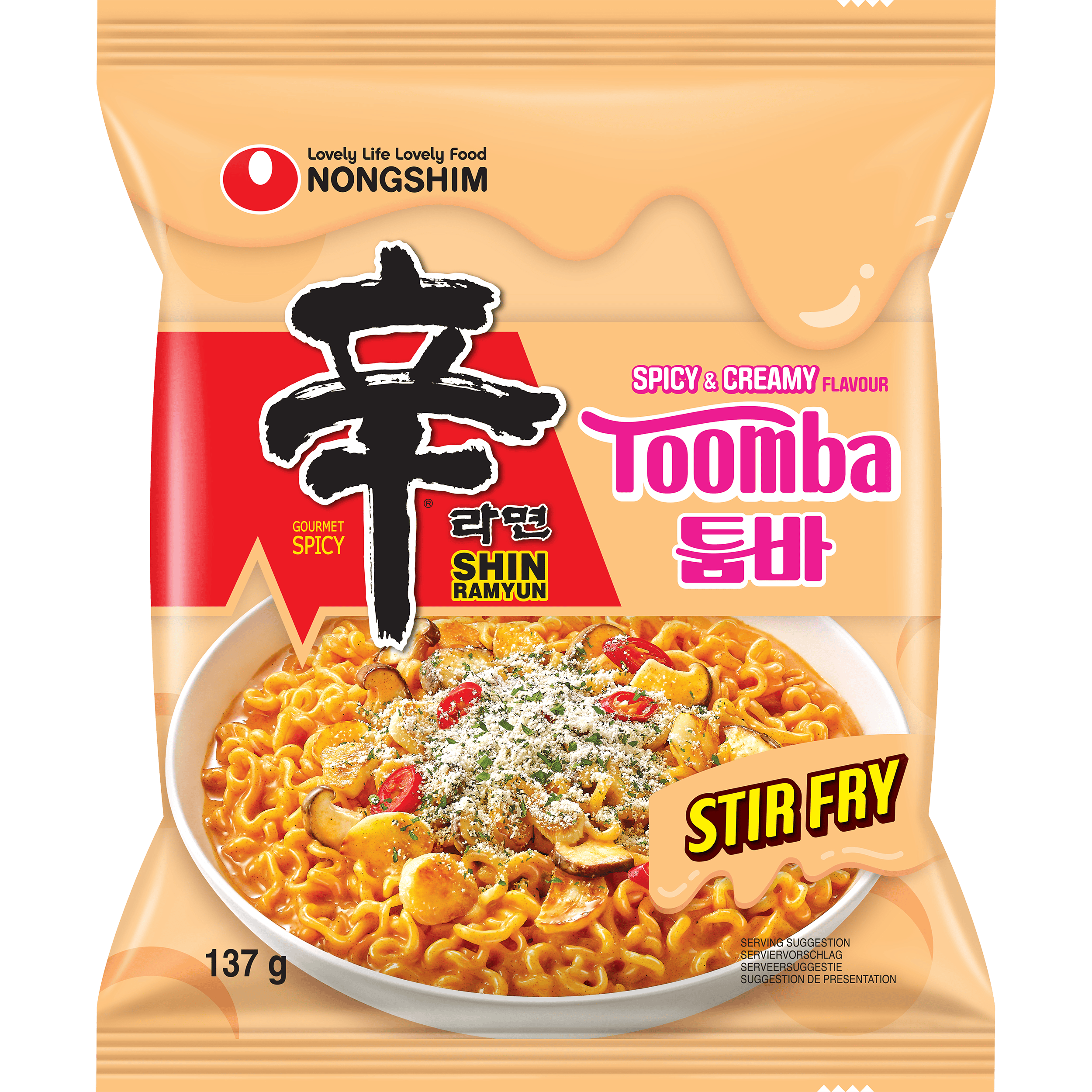 Nongshim instant noedels shin ramyun toomba