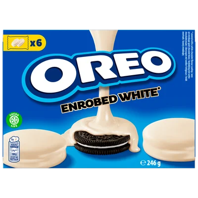 Oreo Koekjes omhuld met witte chocolade