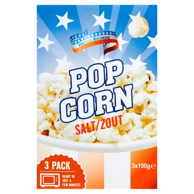 American Popcorn mgnetron zout 3-pack