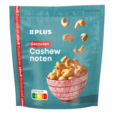 PLUS gezouten cashewnoten