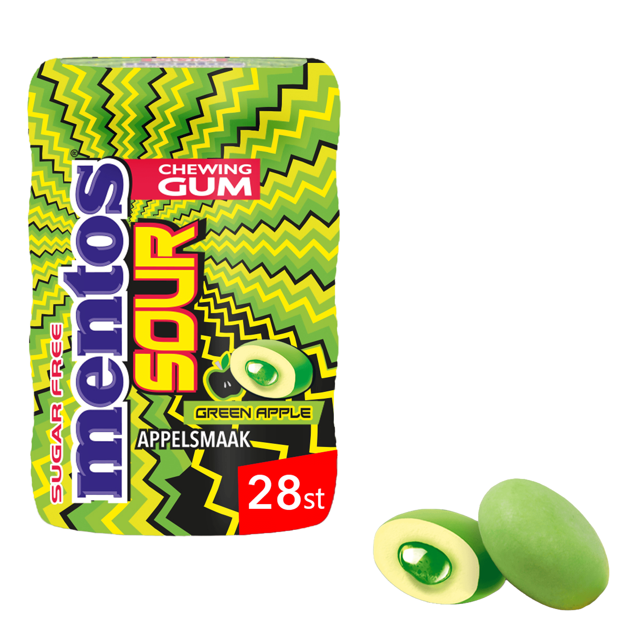 Mentos Gum sour apple