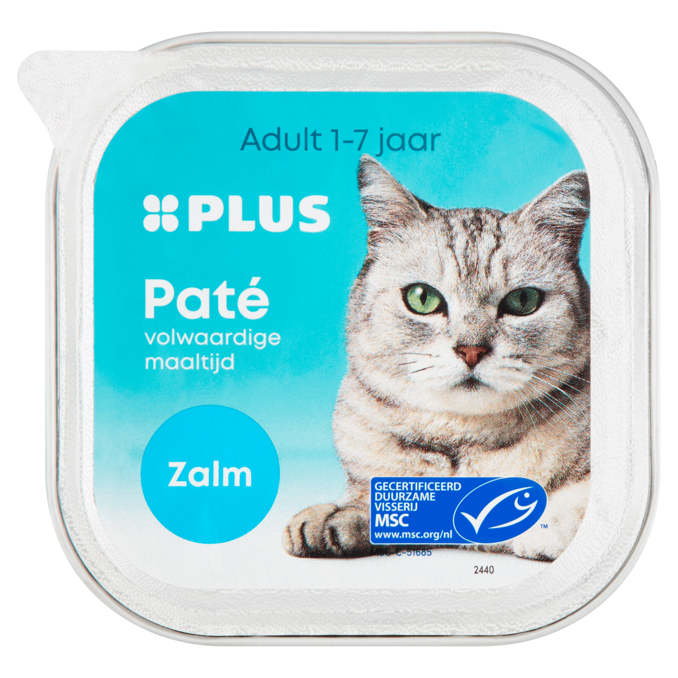 PLUS Katten paté Zalm MSC
